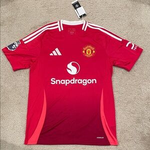 Adidas Mainoo Manchester United Home Jersey 24/25 men size M NWT